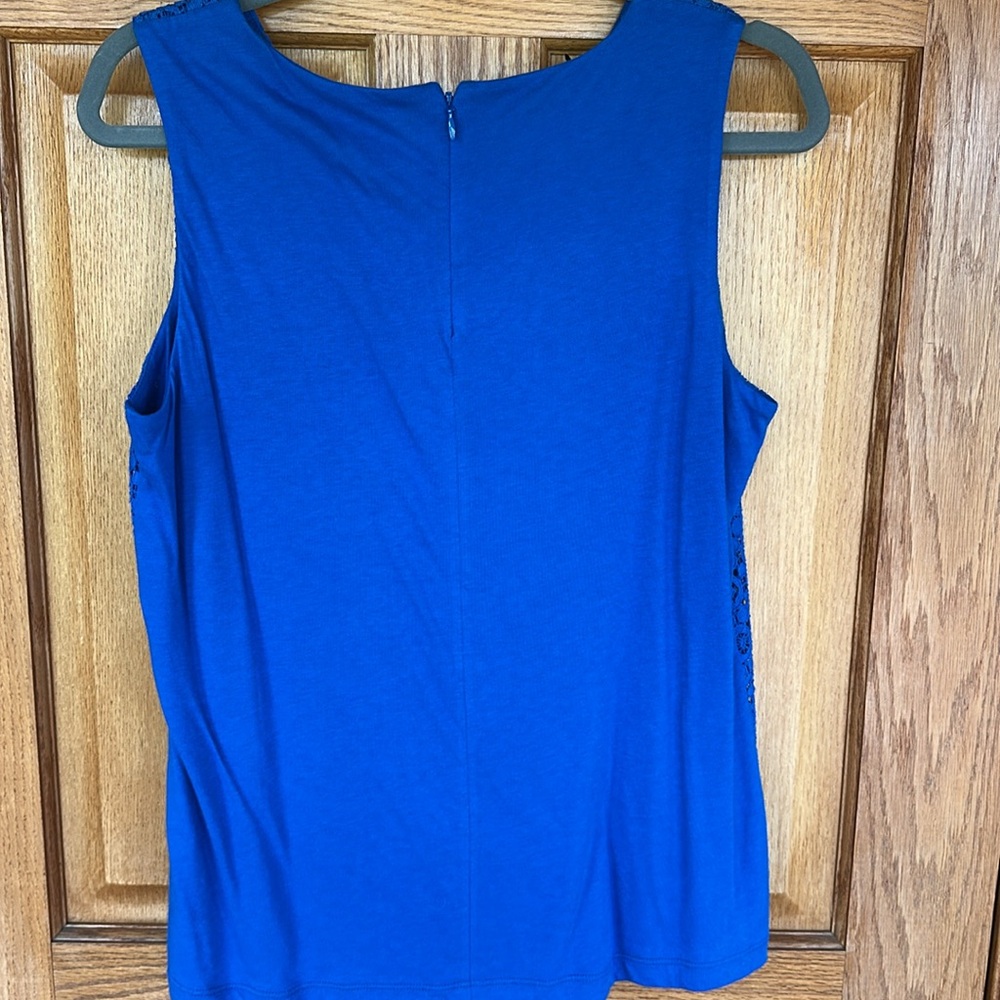 Talbots NEW Lace Detail Shell - Picture 3 of 5